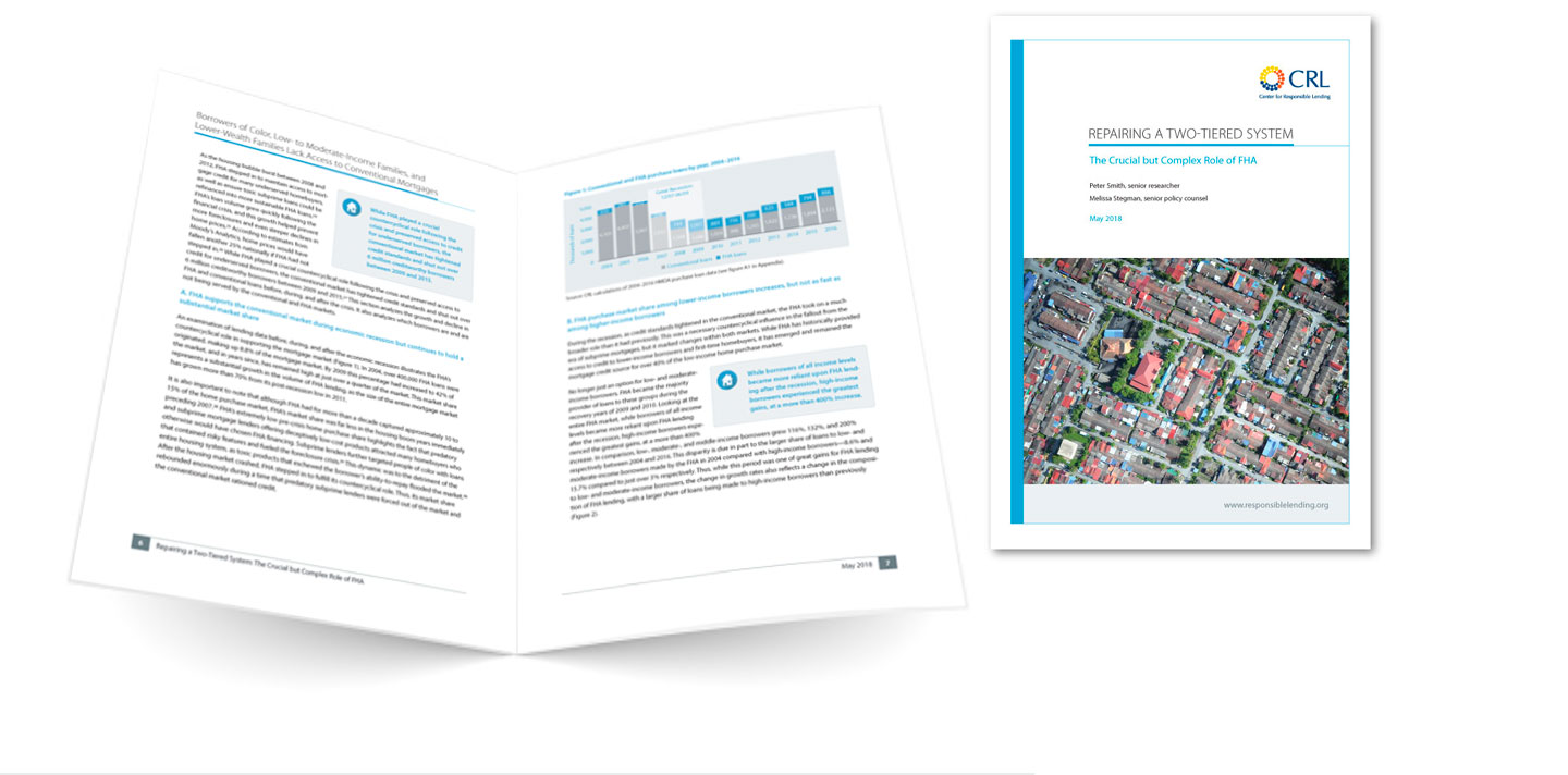 CRL FHA data report graphic design sample